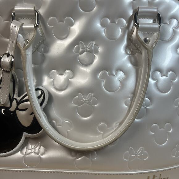 Loungefly Disney Minnie Loves Mickey Embossed Handbag Bowling Bag w/wallet main image 6